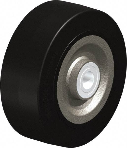 Blickle - 8 Inch Diameter x 3-9/64 Inch Wide, Solid Rubber Caster Wheel - 1,870 Lb. Capacity, 1 Inch Axle Diameter, Ball Bearing - Exact Industrial Supply