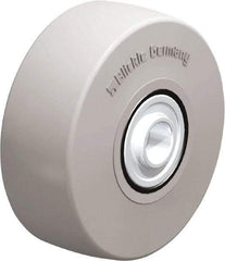 Blickle - 5 Inch Diameter x 1-31/32 Inch Wide, Solid Rubber Caster Wheel - 704 Lb. Capacity, 25/32 Inch Axle Diameter, Ball Bearing - Exact Industrial Supply