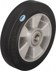 Blickle - 10 Inch Diameter x 1-31/32 Inch Wide, Solid Rubber Caster Wheel - 1,430 Lb. Capacity, 25/32 Inch Axle Diameter, Ball Bearing - Exact Industrial Supply