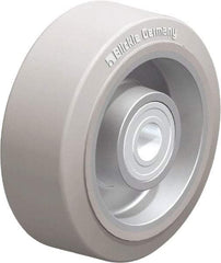 Blickle - 4 Inch Diameter x 1-37/64 Inch Wide, Solid Rubber Caster Wheel - 440 Lb. Capacity, 19/32 Inch Axle Diameter, Ball Bearing - Exact Industrial Supply