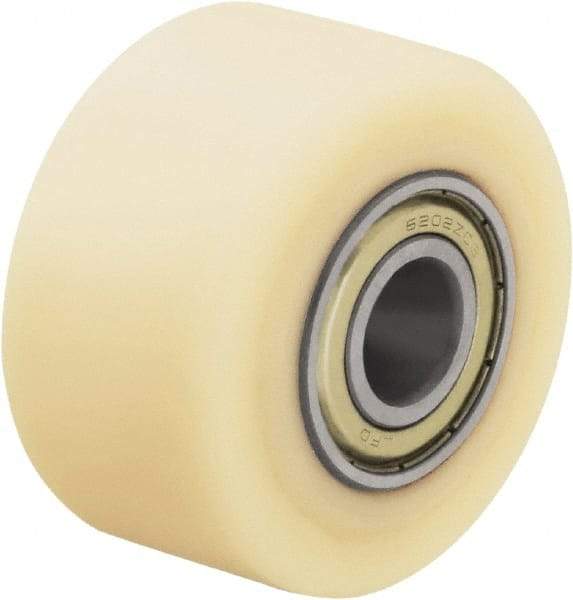 Blickle - 1-1/2 Inch Diameter x 1-7/64 Inch Wide, Impact-Resistant Cast Nylon Caster Wheel - 220 Lb. Capacity, 5/16 Inch Axle Diameter, Ball Bearing - Exact Industrial Supply