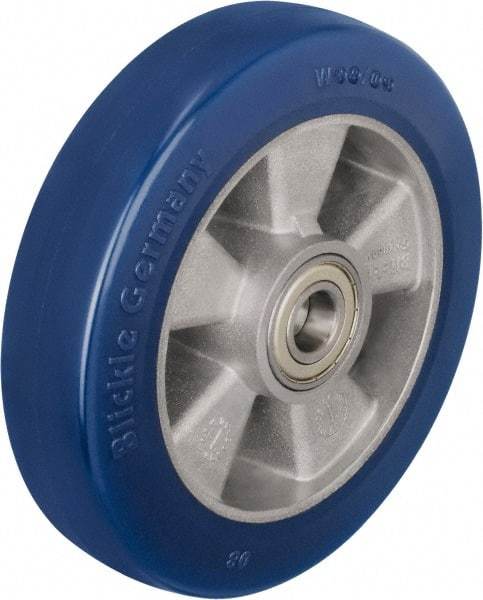 Blickle - 8 Inch Diameter x 1-31/32 Inch Wide, Polyurethane-Elastomer Blickle Besthane Caster Wheel - 1,540 Lb. Capacity, 25/32 Inch Axle Diameter, Ball Bearing - Exact Industrial Supply