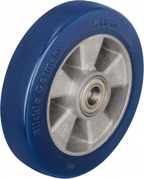 Blickle - 6-1/2 Inch Diameter x 1-31/32 Inch Wide, Polyurethane-Elastomer Blickle Besthane Caster Wheel - 1,210 Lb. Capacity, 25/32 Inch Axle Diameter, Ball Bearing - Exact Industrial Supply