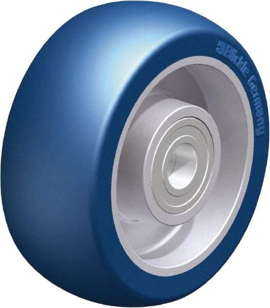 Blickle - 4 Inch Diameter x 1-37/64 Inch Wide, Polyurethane-Elastomer Blickle Besthane Caster Wheel - 660 Lb. Capacity, 19/32 Inch Axle Diameter, Ball Bearing - Exact Industrial Supply