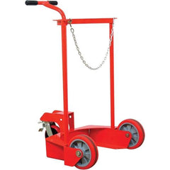 Wesco Industrial Products - 31" Long x 30" Wide x 48-5/8" High, Gas Liquid Gas Cylinder Cart - Holds 1 Cylinder, Fits 20" Diameter Cylinders - Exact Industrial Supply