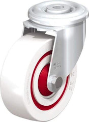 Blickle - 4" Diam x 1-3/8" Wide x 4-59/64" OAH Hollow Kingpin Mount Swivel Caster - Impact-Resistant Nylon, 330 Lb Capacity, Ball Bearing, Hollow Kingpin Stem - Exact Industrial Supply