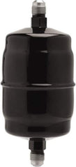 Parker - 3/8" Connection, 6.06" Long, Refrigeration Liquid Line Filter Dryer - 6.06" Cutout Length, 273/257 Drops Water Capacity - Exact Industrial Supply
