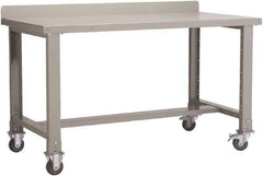 Rousseau Metal - Mobile Workstation - Fixed Leg, 60" Long x 30" Deep x 40" High - Exact Industrial Supply