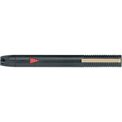 Quartet - Plastic Pen Size Laser Pointer - Black, 2 AAA Batteries Included - Exact Industrial Supply