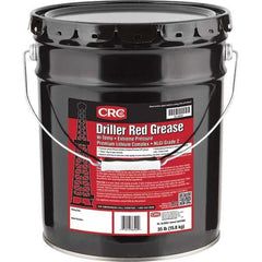 CRC - 35 Lb Pail Lithium Extreme Pressure Grease - Red, Extreme Pressure & High Temperature, 400°F Max Temp, NLGIG 2, - Exact Industrial Supply