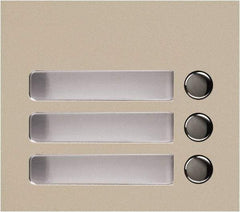 Aiphone - Public Address & Intercom Accessories Type: Three Call Button Panel For Use With: GF and GT Series - Exact Industrial Supply