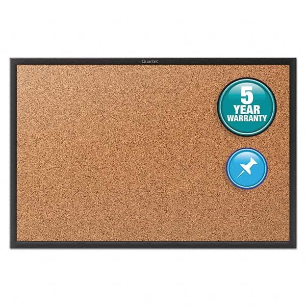 Quartet - Cork Bulletin Boards Style: Open Cork Bulletin Board Color: Natural - Exact Industrial Supply