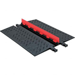 Checkers - On Floor Cable Covers Cover Material: Polyurethane Number of Channels: 1 - Exact Industrial Supply