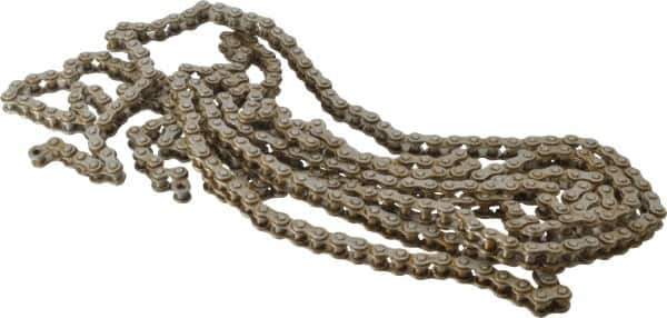 Morse - 3/8" Pitch, ANSI 35MG, Corrosion Resistant Roller Chain - Chain No. 35MG, 10 Ft. Long, 1/5" Roller Diam, 3/16" Roller Width - Exact Industrial Supply