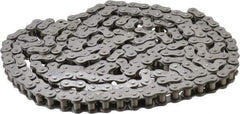 Morse - 1/2" Pitch, ANSI 40, Low Maintenance Roller Chain - Chain No. 40, 10 Ft. Long, 5/16" Roller Diam, 5/16" Roller Width - Exact Industrial Supply