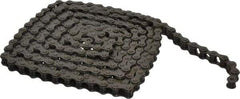 Morse - 1/2" Pitch, ANSI 41, Single Strand Roller Chain - Chain No. 41, 10 Ft. Long, 0.306" Roller Diam, 1/4" Roller Width - Exact Industrial Supply
