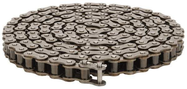 Morse - 3/4" Pitch, ANSI 60, Single Strand Roller Chain - Chain No. 60, 10 Ft. Long, 15/32" Roller Diam, 1/2" Roller Width - Exact Industrial Supply