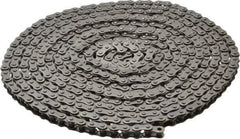 Morse - 1/4" Pitch, ANSI 25, Single Strand Roller Chain - Chain No. 25, 10 Ft. Long, 1/4" Roller Diam, 3/16" Roller Width - Exact Industrial Supply