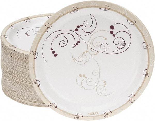 Solo - Solo Polycoated Paper Plates, 6" - Symphony Design - Exact Industrial Supply