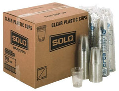 Solo - Solo Plastic Cold Cups, 12 oz Clear - Plastic Cold Cups, 12 Ounce Clear - Exact Industrial Supply