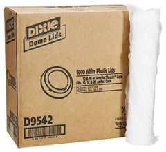 Dixie - Dixie Dome Drink-Thru Lids for 10-16 oz Hot Cups - White - Exact Industrial Supply