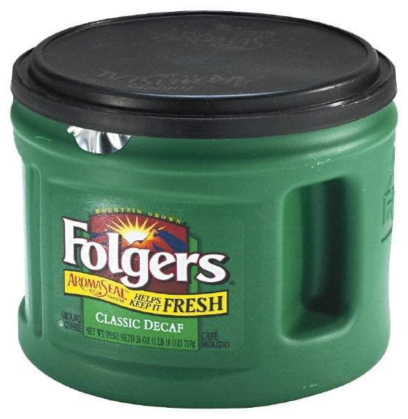 Folgers - Folgers Decaffeinated Ground Coffee, 22.6 oz. Can - Exact Industrial Supply