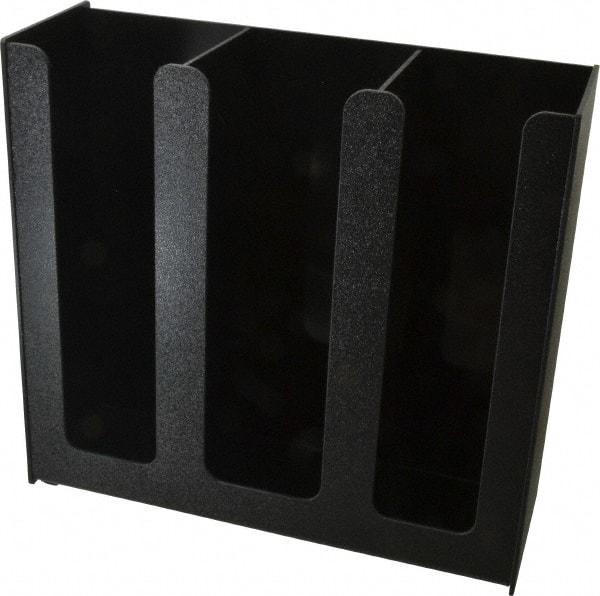 Vertiflex Products - 12-3/4 x 4-1/2 x 12" Three Column Cup Holder - Black - Exact Industrial Supply