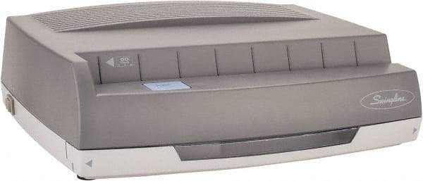 Swingline - Paper Punches Type: 50 Sheet Electric 3-Hole Punch Color: Beige - Exact Industrial Supply