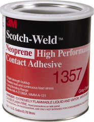 3M - Construction Adhesives - 1357 1G NEOPRN GRY/GRN SCOTCHWELD HP CONTACT ADH - Exact Industrial Supply