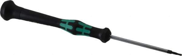 Wera - 1.5mm Precision Miniature Hex Driver - 2-3/8" Bade Length, Ergonomic with Spinning Cap Handle, 2-3/8" OAL - Exact Industrial Supply