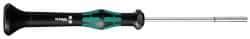 Wera - 9/64" Solid Shaft Precision Nutdriver - Ergonomic Handle, 6-1/4" OAL - Exact Industrial Supply