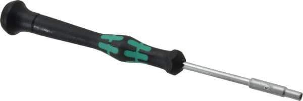 Wera - 3/32" Solid Shaft Precision Nutdriver - Ergonomic Handle, 6-1/4" OAL - Exact Industrial Supply