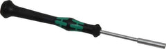 Wera - 1/8" Solid Shaft Precision Nutdriver - Ergonomic Handle, 6-1/4" OAL - Exact Industrial Supply