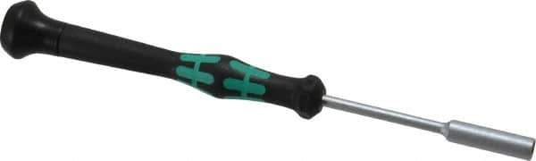 Wera - 3/16" Solid Shaft Precision Nutdriver - Ergonomic Handle, 6-1/4" OAL - Exact Industrial Supply