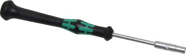 Wera - 5/32" Solid Shaft Precision Nutdriver - Ergonomic Handle, 6-1/4" OAL - Exact Industrial Supply