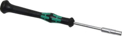 Wera - 5/32" Solid Shaft Precision Nutdriver - Ergonomic Handle, 6-1/4" OAL - Exact Industrial Supply