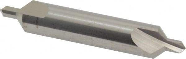 Hertel - #5 Plain Cut 90° Incl Angle Solid Carbide Combo Drill & Countersink - Exact Industrial Supply