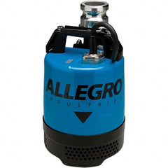 Allegro - 2/3 hp, 5.4 Amp Rating, 115 VAC, 60 Hz, Single Speed Continuous Duty Dewatering Pump - Exact Industrial Supply