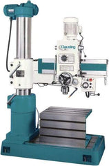 Clausing - 33-1/2" Swing, Geared Head Radial Arm Drill Press - 6 Speed, 2 hp, Three Phase - Exact Industrial Supply