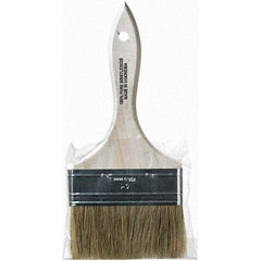 Krylon - 5/8" Flat White China Bristle Chip Brush - 2" Bristle Length, 4" Wood Beavertail Handle - Exact Industrial Supply