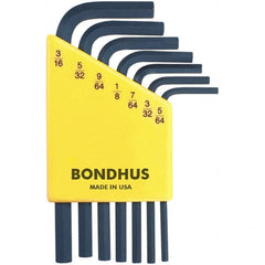 Bondhus - Hex Key Sets Tool Type: Hex Handle Type: L-Key Short Arm - Exact Industrial Supply