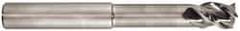 Niagara Cutter - 1", 3 Flute, Single End, Solid Carbide, 0.045" Corner Radius End Mill - 6" OAL, 45° Helix, Right Hand Flute, 1-1/4" LOC, Right Hand Cut, 3-1/2" Extended Reach - Exact Industrial Supply