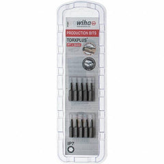 Wiha - 1/4" Drive IP7 Torx Plus Screwdriver Bit - 1" OAL, Insert Bit - Exact Industrial Supply