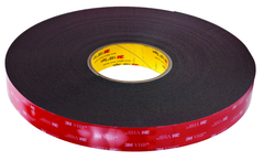 List 5952 1" x 36 yds VHB Acrylic Foam Tape - Black - Exact Industrial Supply