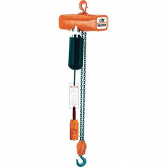 CM - 1/2 Ton Capacity 16 FPM Lift Speed 115V Electric Chain Hoist - Exact Industrial Supply