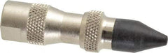 Coilhose Pneumatics - 125 Max psi Rubber Push Button Blow Gun - 1/4 NPT, 3" Tube Length, Nickel Plated Brass - Exact Industrial Supply