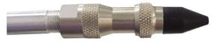 Coilhose Pneumatics - 125 Max psi Rubber Push Button Blow Gun - 1/4 NPT, 27" Tube Length, Nickel Plated Brass - Exact Industrial Supply