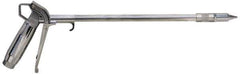 Coilhose Pneumatics - 150 Max psi High Flow Conical Nozzle Pistol Grip Blow Gun - 1/4 NPT, 24" Tube Length, Chrome Plated Aluminum & Brass, Aluminum Extension - Exact Industrial Supply