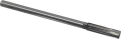 Made in USA - 0.506" Carbide-Tipped 6 Flute Chucking Reamer - Straight Flute, 7/16" Straight Shank, 2" Flute Length, 8" OAL - Exact Industrial Supply