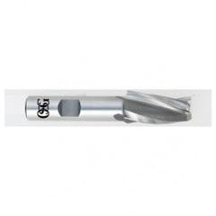 1/8 x 3/8 x 3/4 x 2-5/8 3 Fl HSS-CO Tapered Center Cutting End Mill -  Bright - Exact Industrial Supply